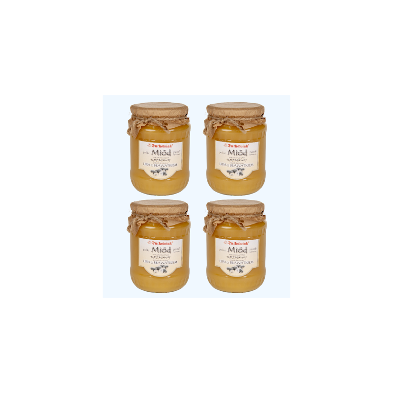 Lime and cornflower honey 900g - 4- Pack