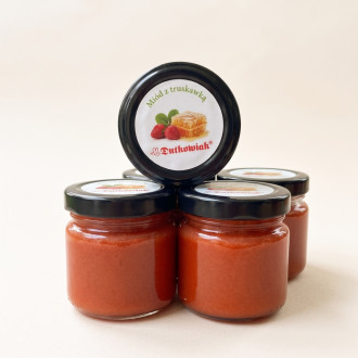 Honey with raspberry 125g|Dutkowiak